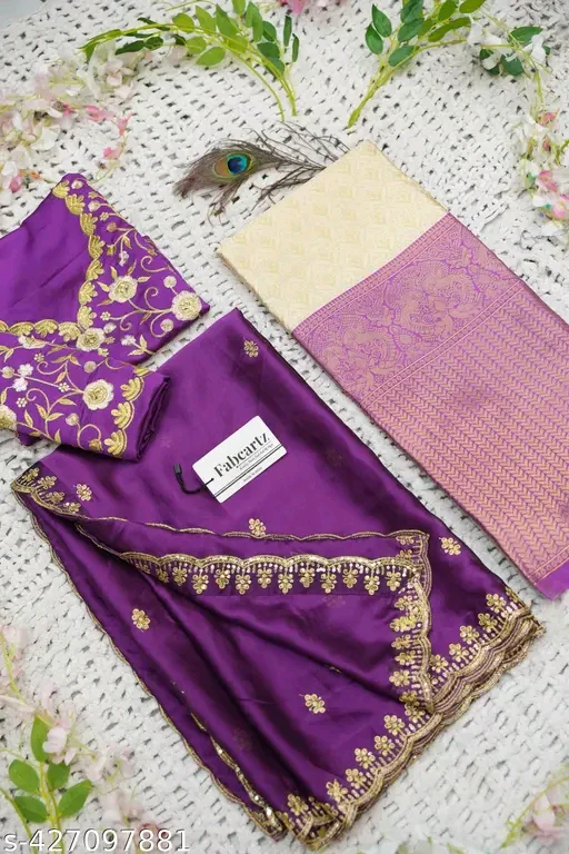 South Indian Style Half Saree for Women | Traditional Langa Voni Set# - Image 3