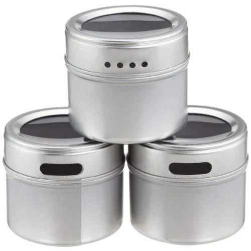 Spice Rack-Triangle Shape Magnetic Stainless Steel Spice Rack (Set of 6) - Image 10