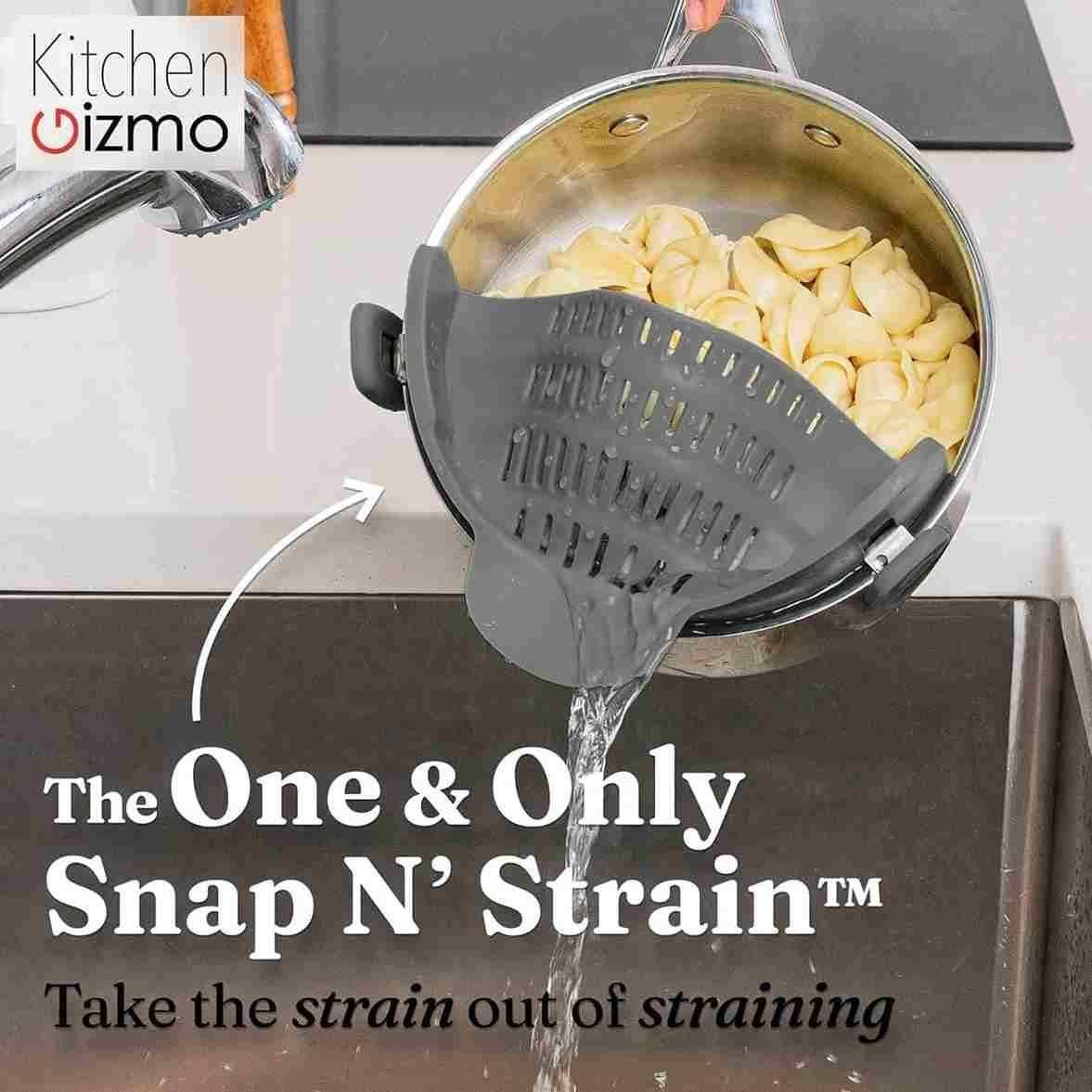 SnapStrain The Ultimate Silicon Kitchen Pot Strainer - Image 3