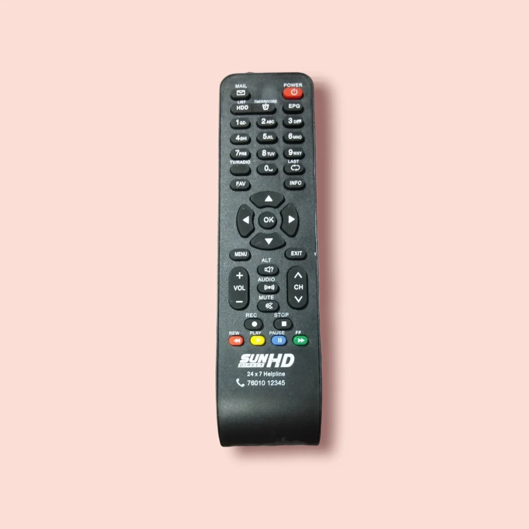 SUN DIRECT HD DTH Remote Control – High Sensitivity (Small Size), Compatible & Durable Replacement# - Image 2