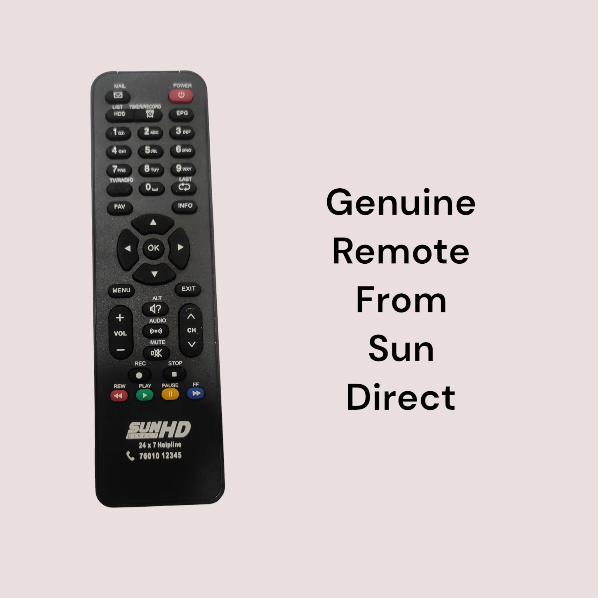 Sun Direct DTH F Remote – Original & Genuine Set Top Box Controller# - Image 2