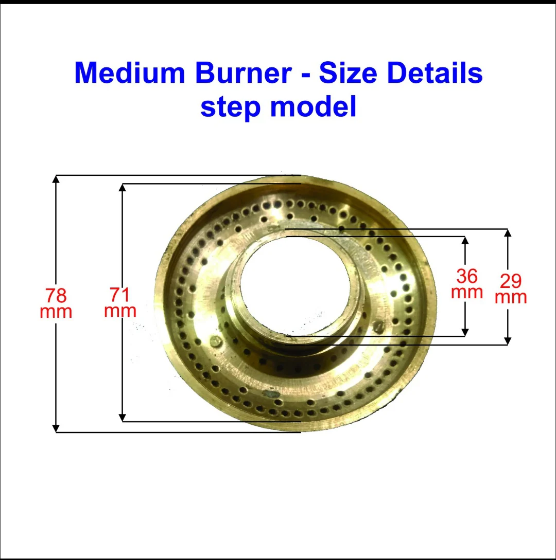 2 nos gas stove burner for Surya Stainless Steel Gas Stove (SM) - Image 3