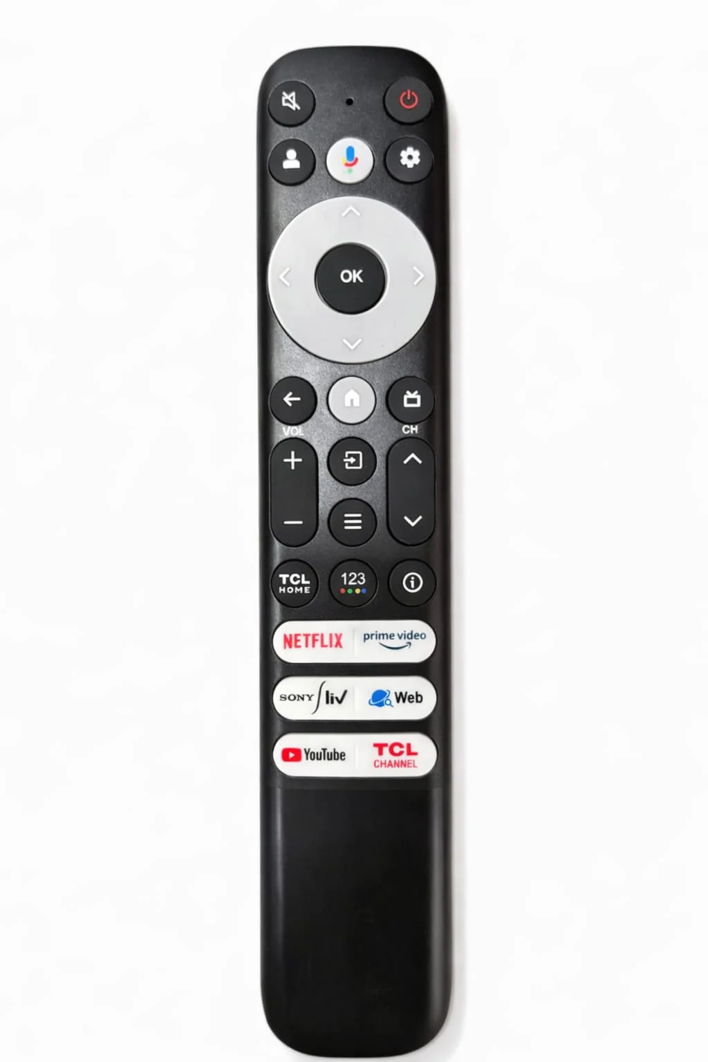Original TCL Smart TV Voice Remote Control with Google Assistant | Netflix & Prime Video Hotkeys - Image 2