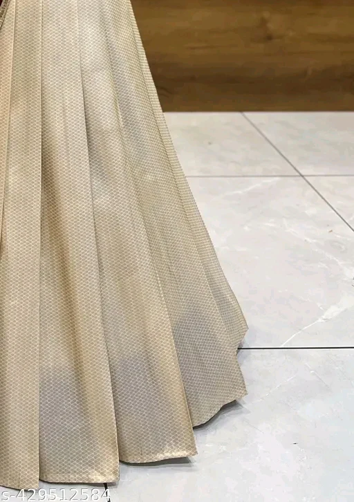 Soft Silk South Indian Half Saree with Embroidery Blouse & Rangoli Dupatta# - Image 3