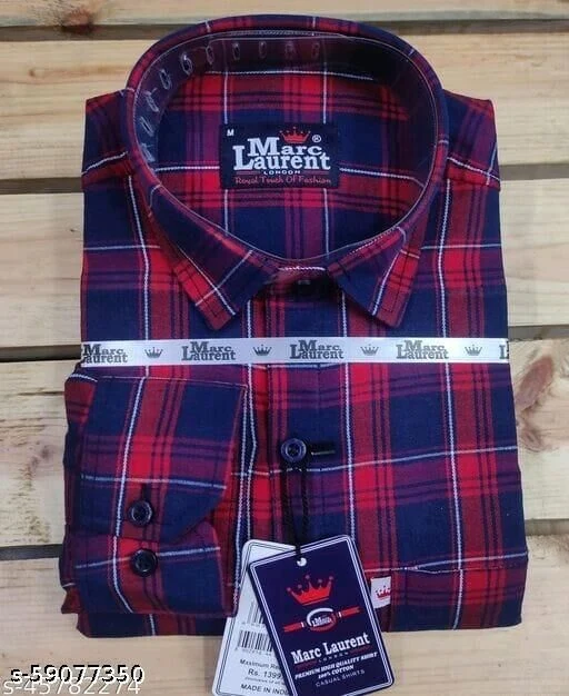 Trendy Graceful Men Cotton Shirts - Image 2
