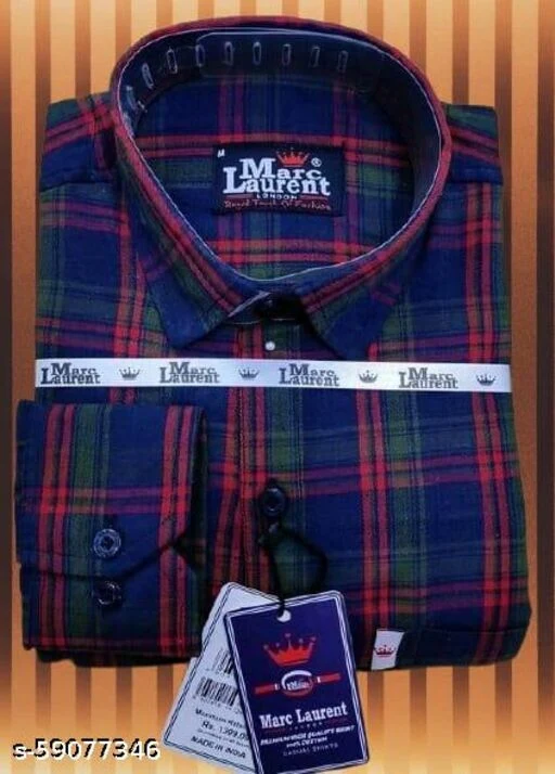 Trendy Graceful Men Cotton Shirts - Image 4