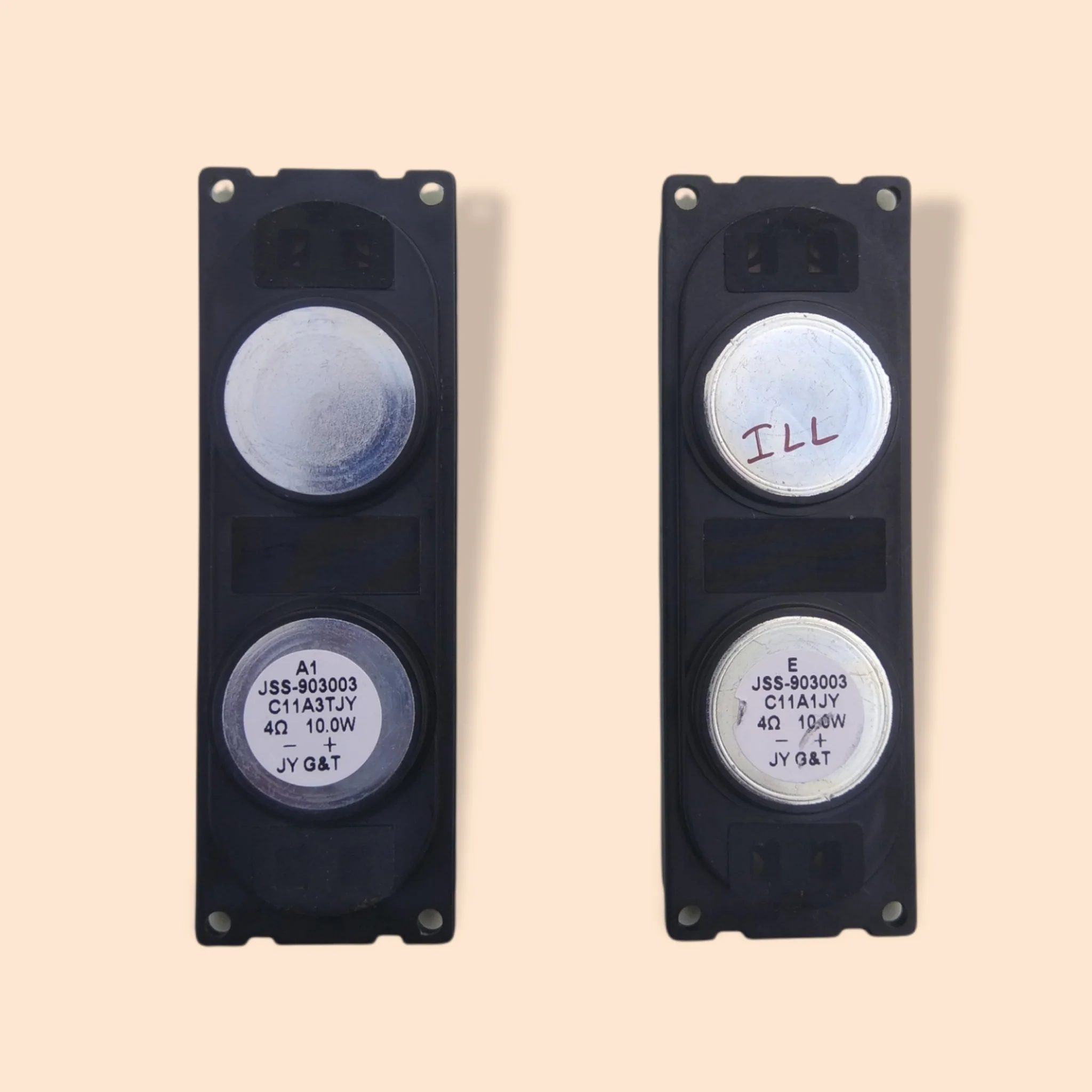 2 Pcs TV Speakers 4 Ohm 10W – Replacement Internal Speakers for LED/LCD TVs# - Image 2