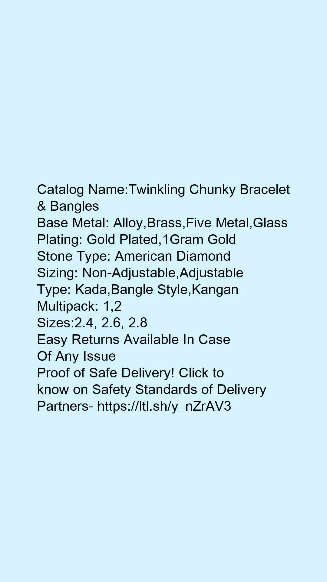 Twinkling Chunky Bracelet & Bangles - Image 4