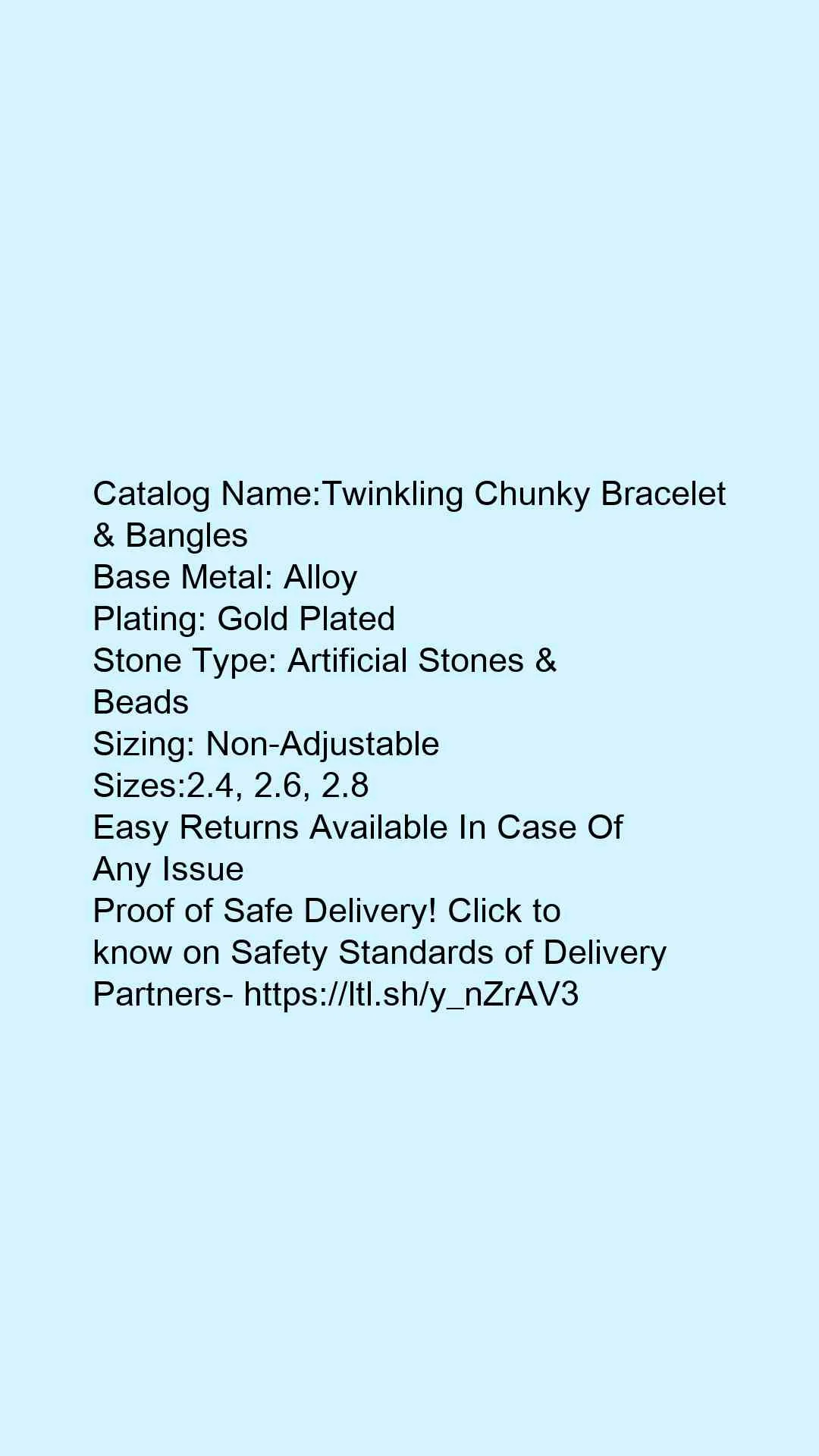 Twinkling Chunky Bracelet & Bangles - Image 9