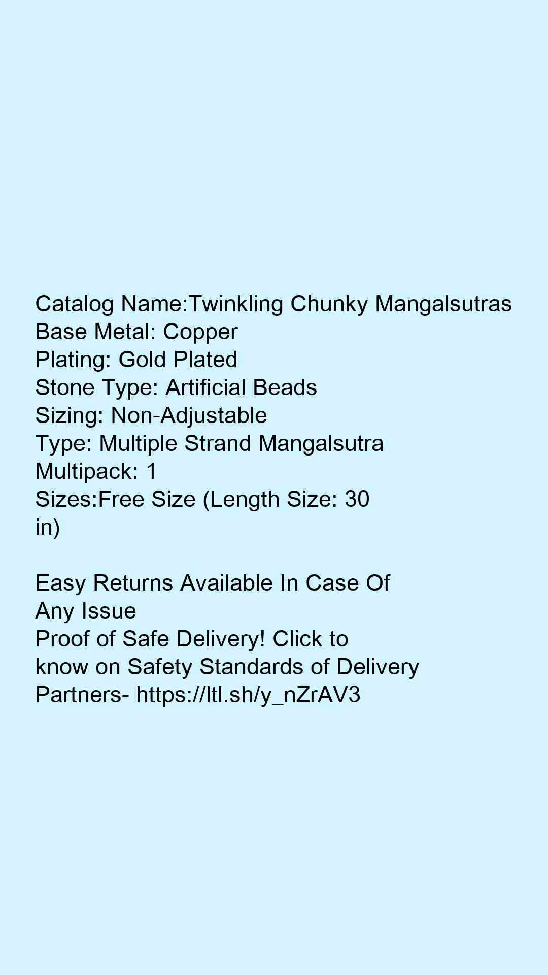 Twinkling Chunky Mangalsutras - Image 5