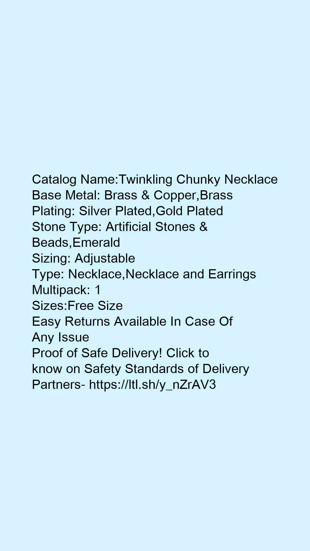 Twinkling Chunky Necklace - Image 4