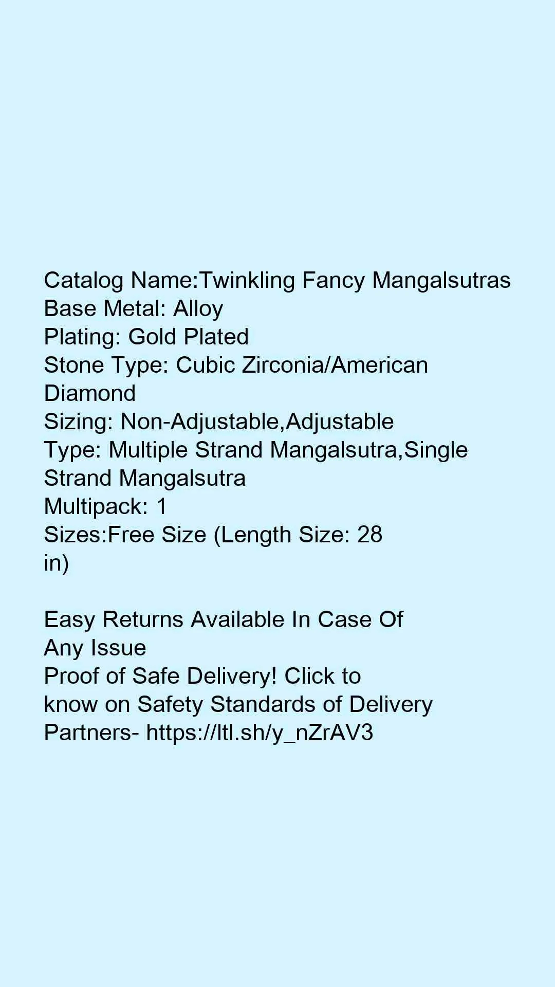 Twinkling Fancy Mangalsutras - Image 4
