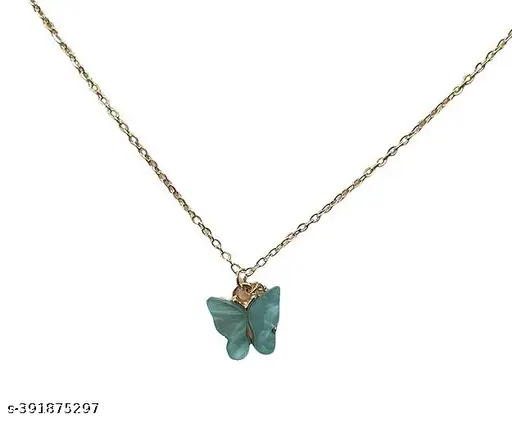 Twinkling Glittering Women Necklaces & Chains - Gold Plated, Adjustable, Set of 5 - Image 2