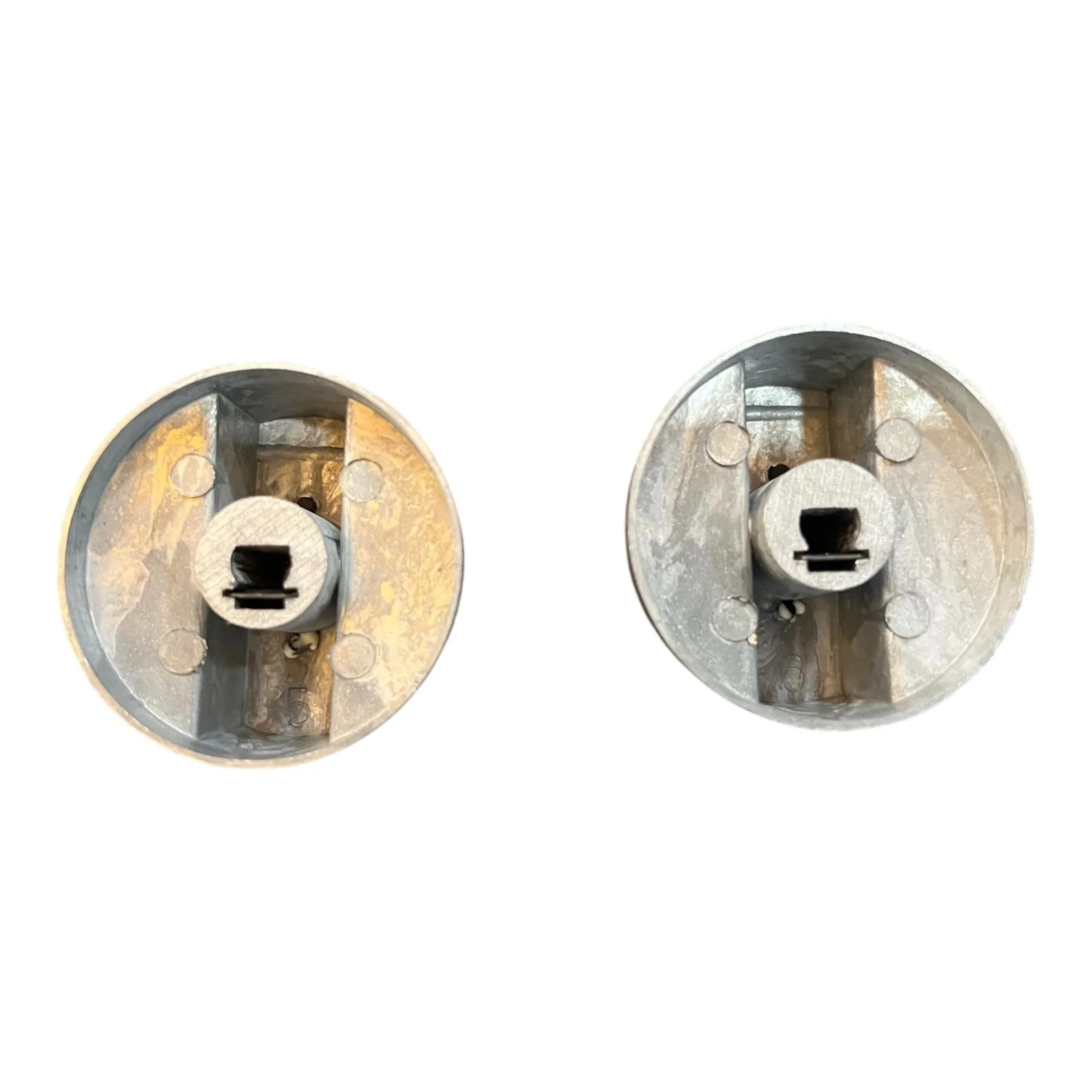 Silver & Black Metal Gas Stove Knobs – Replacement Pair for Gas Cooktops # - Image 2