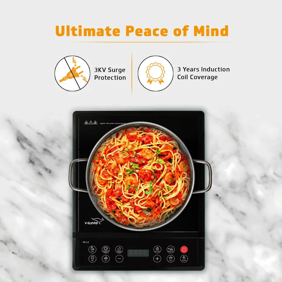 V-Guard VIC 01 V2 Energy Efficient Induction Cooktop with Multiple Cooking Modes # - Image 3