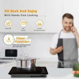 V-Guard VIC 01 V2 Energy Efficient Induction Cooktop with Multiple Cooking Modes # - Image 6