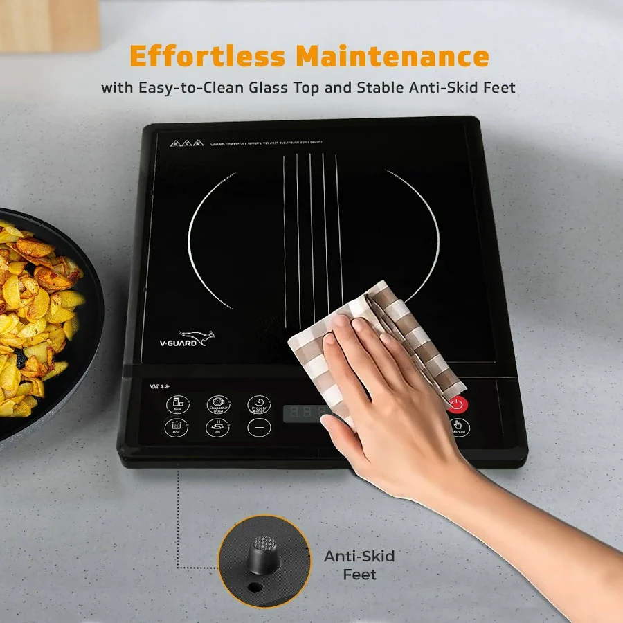V-Guard VIC 01 V2 Energy Efficient Induction Cooktop with Multiple Cooking Modes # - Image 7