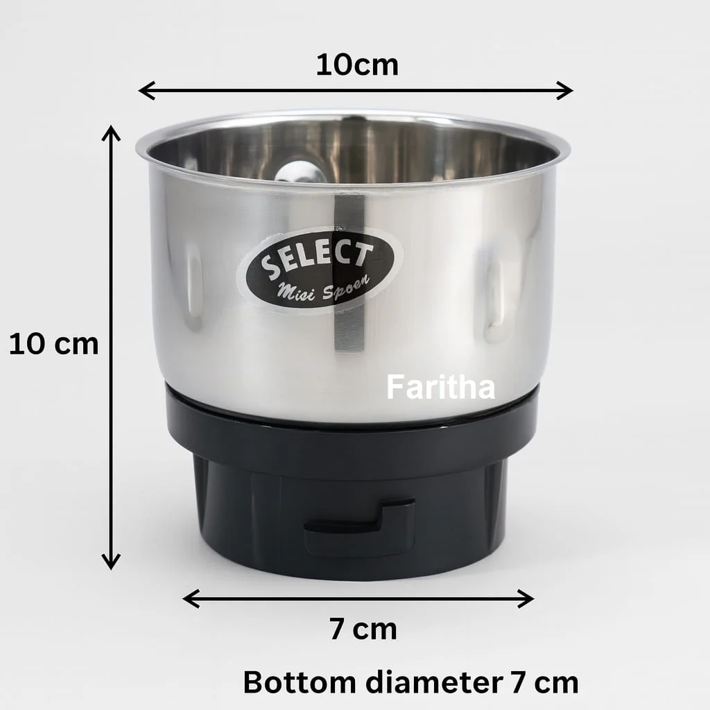 Select Stainless Steel Chutney Jar – 1 No Multipurpose Attachment for Vidiem Mixer Grinde - Image 3