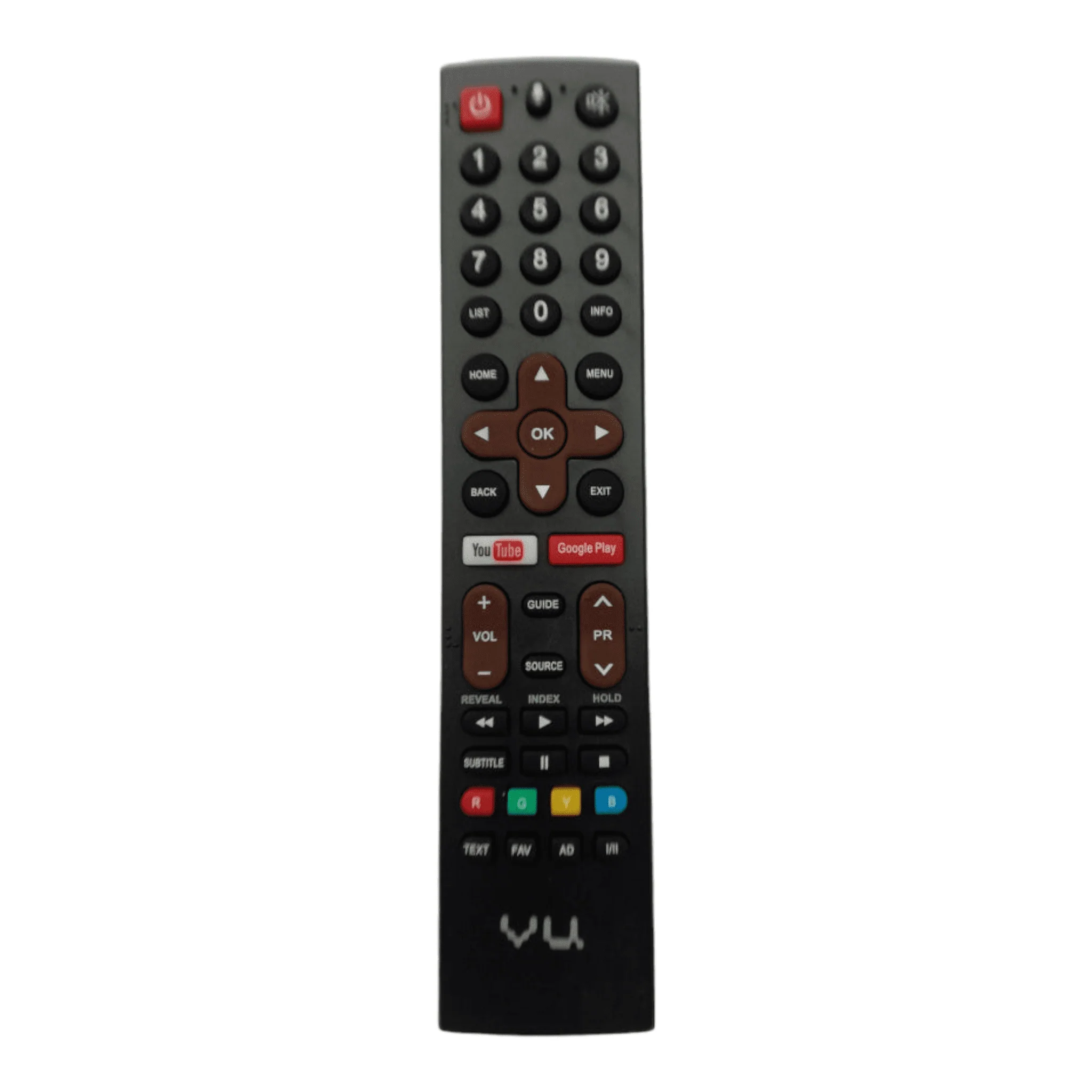 VU Smart TV Remote Control – Replacement Remote with YouTube & Google Play Shortcut Keys | Buy Online in India# - Image 2