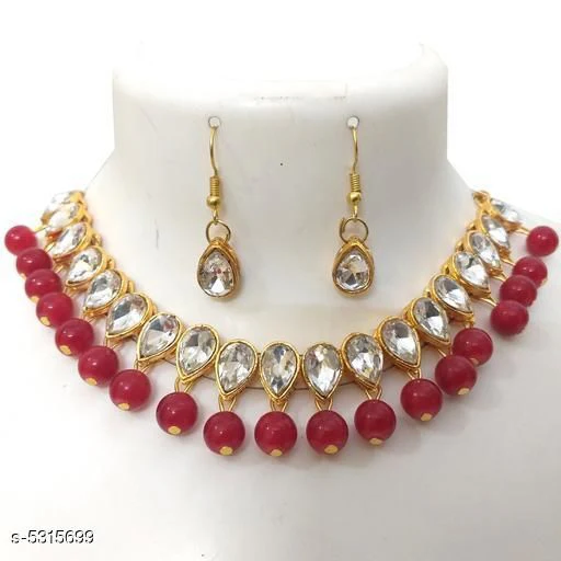 Women's Alloy Gold Plated Jewellery Set - Image 3