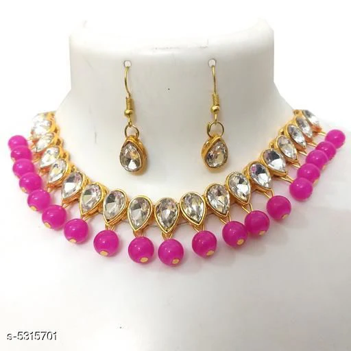 Women's Alloy Gold Plated Jewellery Set - Image 5