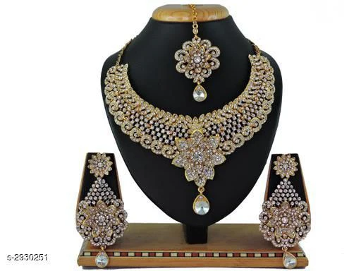 Women's Alloy Gold Plated Jewellery Set