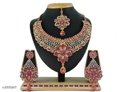 Women's Alloy Gold Plated Jewellery Set - Image 3