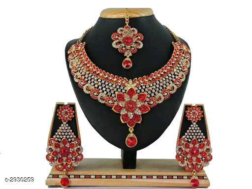 Women's Alloy Gold Plated Jewellery Set - Image 6