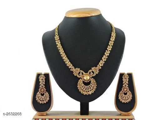 Women's Alloy Gold Plated Jewellery Set