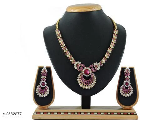 Women's Alloy Gold Plated Jewellery Set - Image 11
