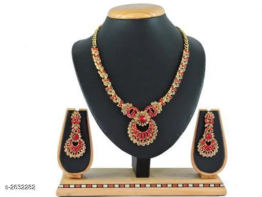 Women's Alloy Gold Plated Jewellery Set - Image 12