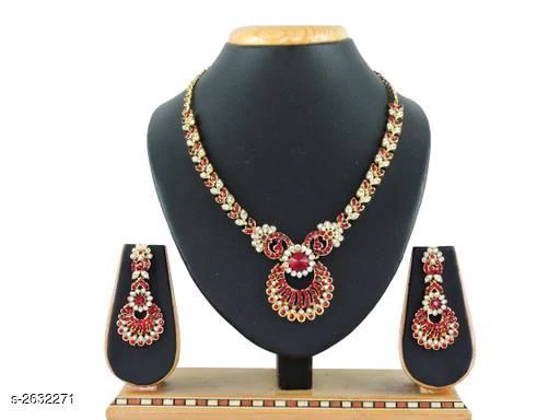 Women's Alloy Gold Plated Jewellery Set - Image 3