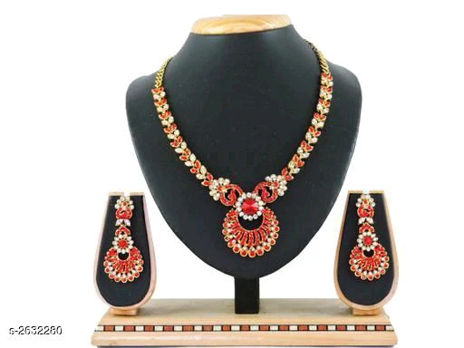 Women's Alloy Gold Plated Jewellery Set - Image 8