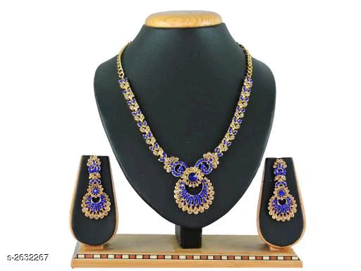 Women's Alloy Gold Plated Jewellery Set - Image 9