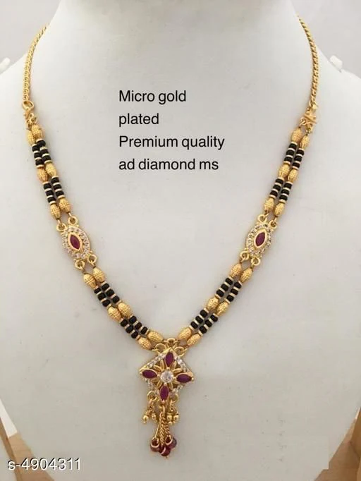 Women'S Alloy Gold Plated Mangalsutras - Image 2