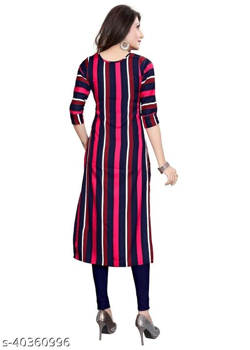 Women's American Crepe A-Line Readymade Kurti - Image 2