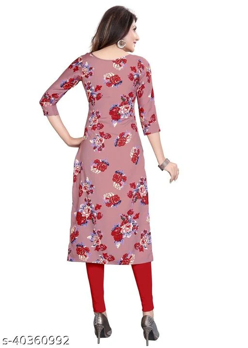 Women's American Crepe A-Line Readymade Kurti - Image 2