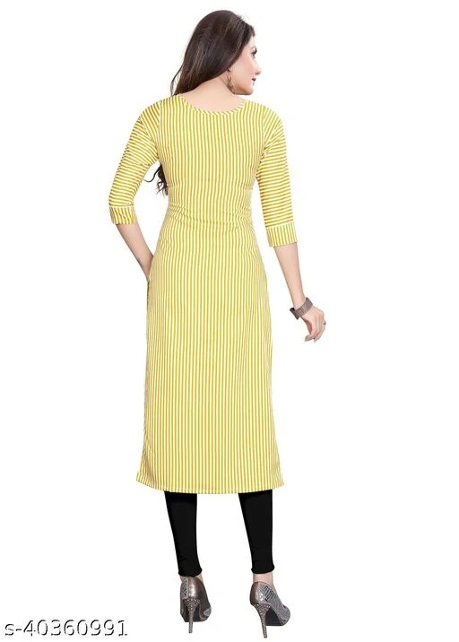 Women's American Crepe A-Line Readymade Kurti - Image 2