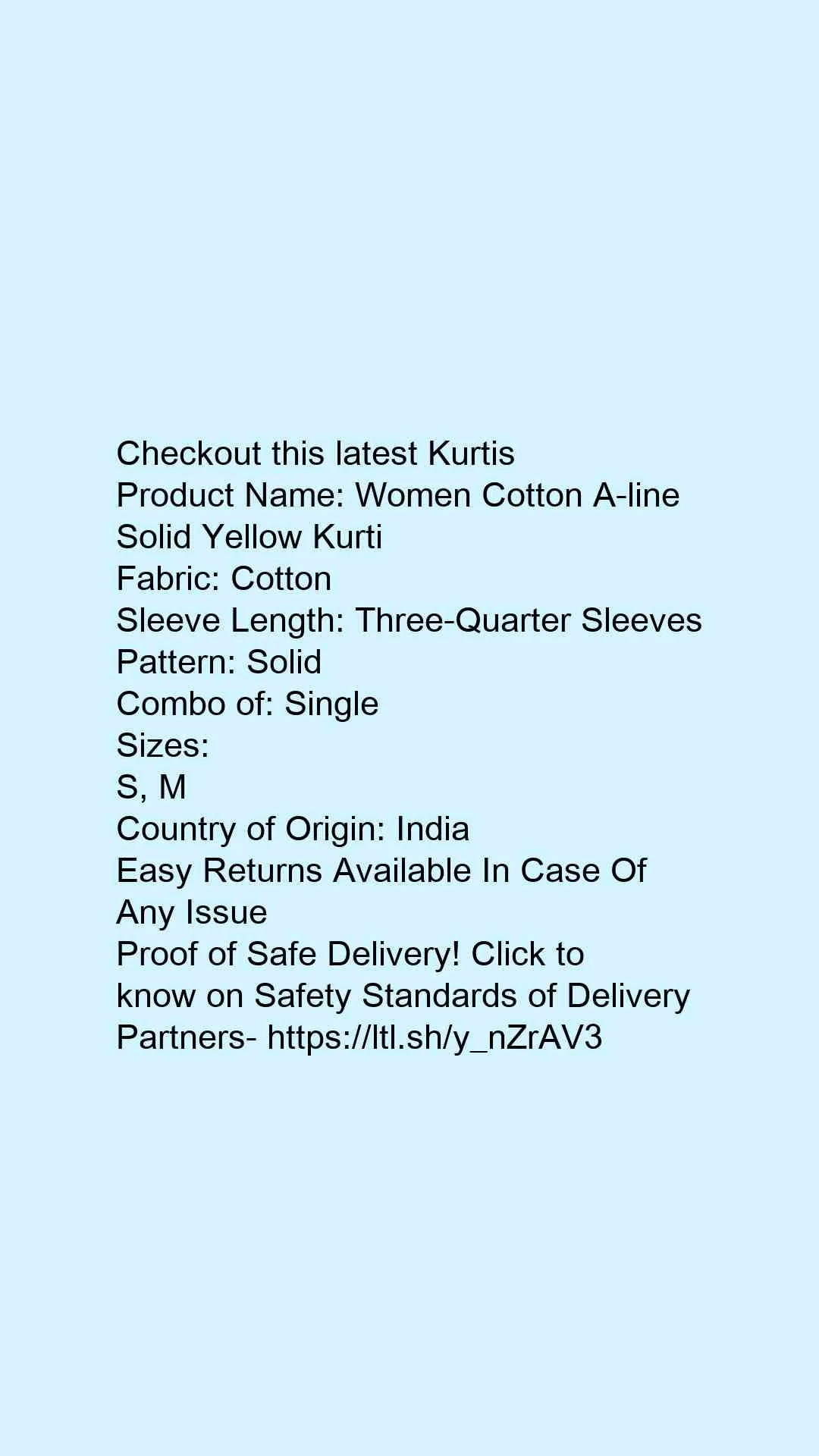 Women's Solid Cotton Kurti - Image 5