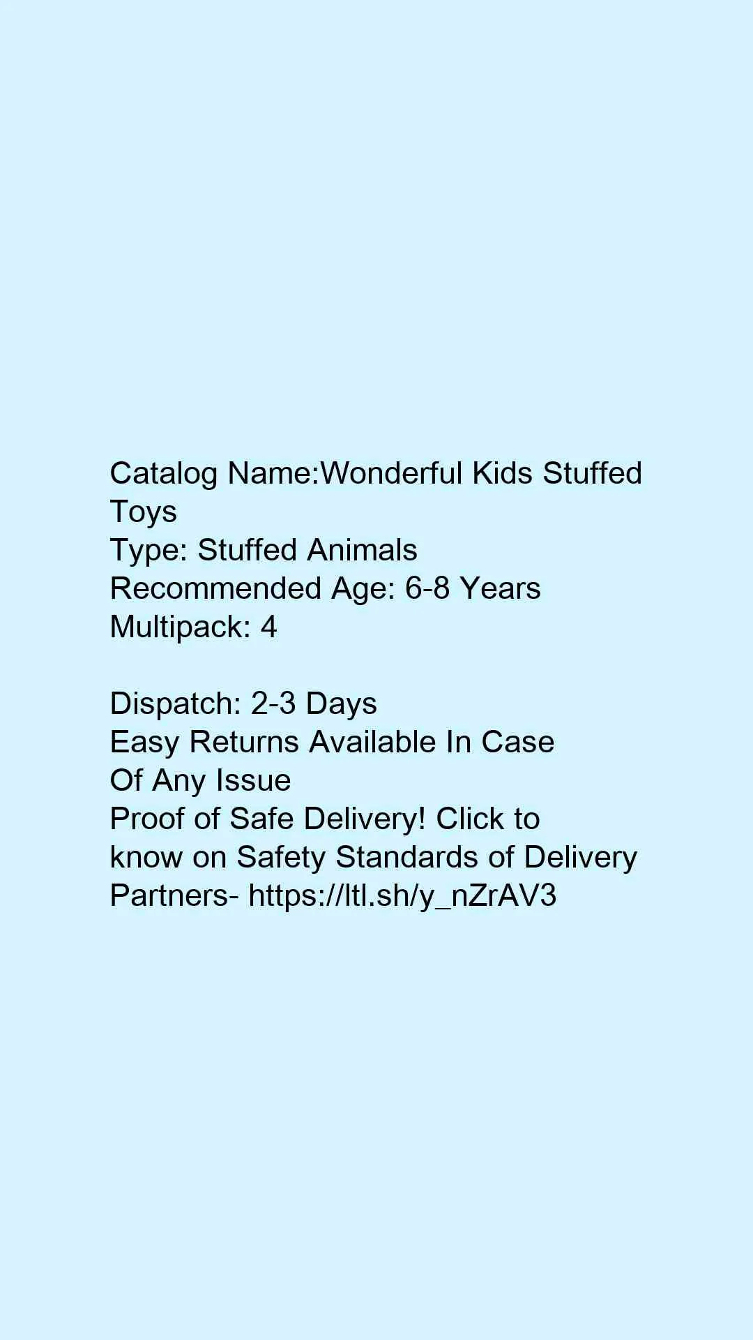 Wonderful Kids Stuffed Toys - Image 2