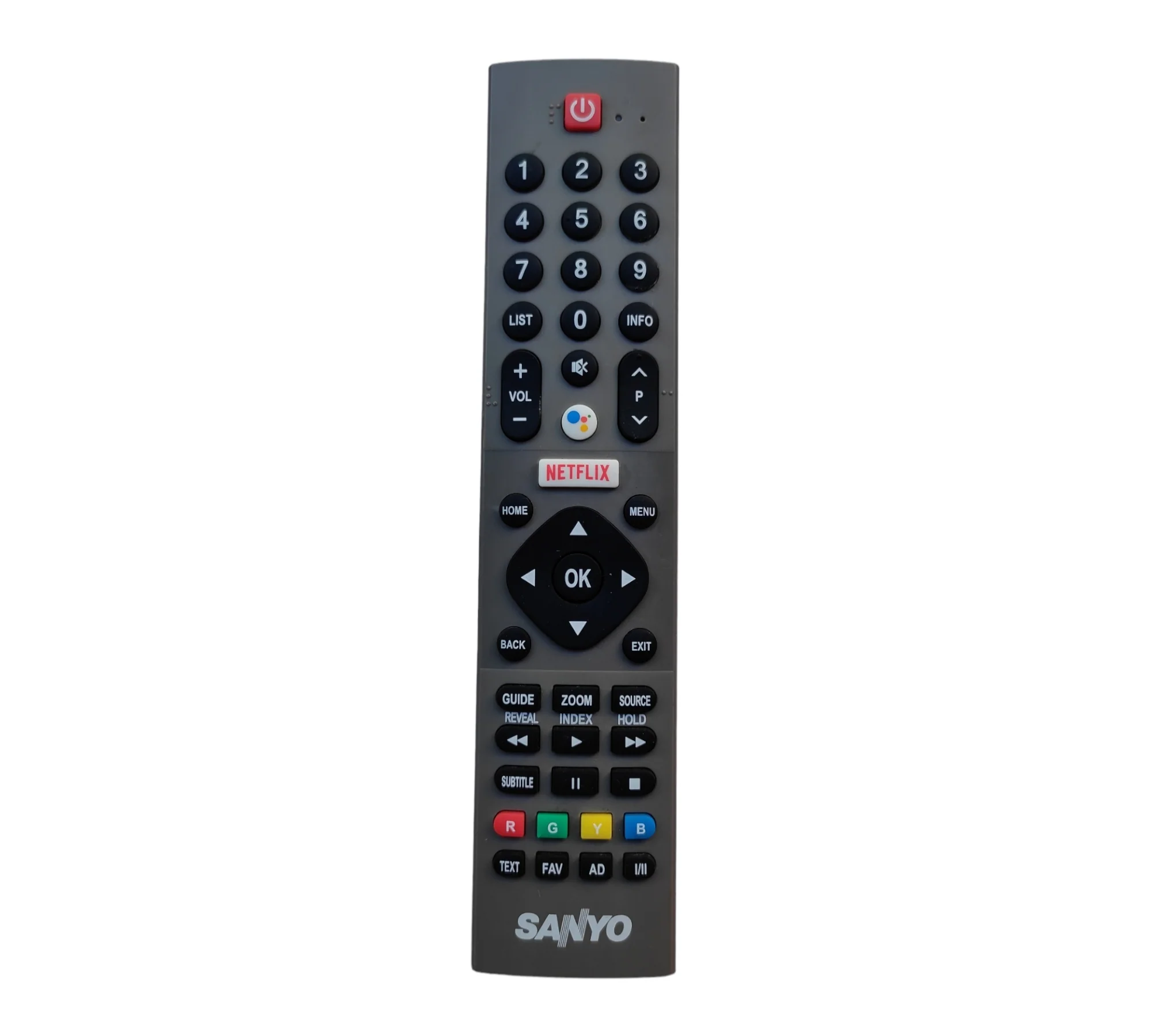 Sanyo Smart TV Remote Control โ Compatible Replacement for Sanyo LED/LCD Smart TVs#
